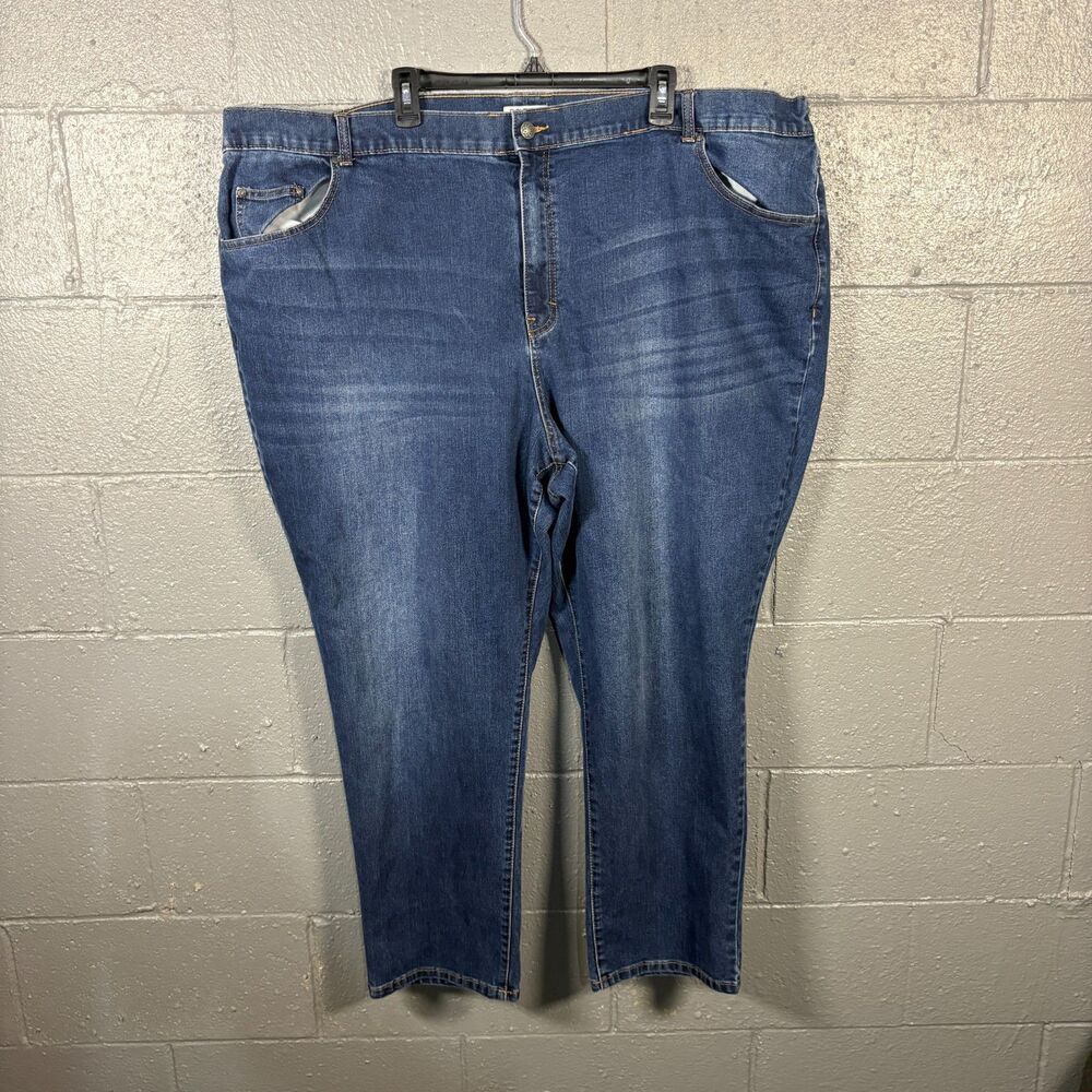 Catherines Right Fit Jeans Women 32W Moderately Curvy Straight Leg Plus Size